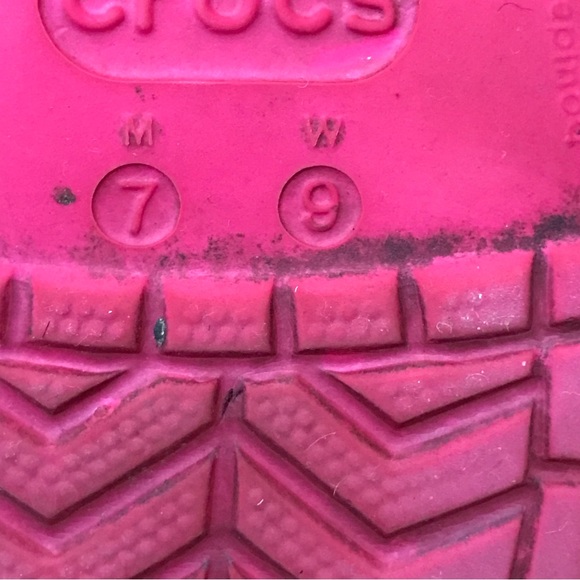 Pink Classic Crocs Clogs Mules Perforated Tops Adjustable Backs Slip On Shoes - Picture 11 of 12